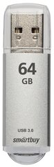 Флеш-накопитель USB 3.0/3.1 Gen1 Smartbuy 64GB V-Cut Silver (SB64GBVC-S3)
