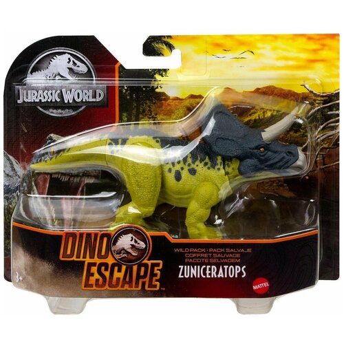 Фигурка Jurassic World Дикая стая Зуницератопс GWD00 фигурка динозавра mattel jurassic world дикая стая алиорам базовая hby73