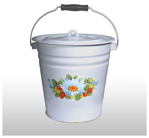 фото Сибирские товары Ведро эм. 12л конич с кр, с рис. С1224, С1224П (С1224, С1224П) Сибирские товары