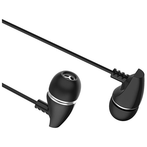 Проводные наушники BOROFONE BM25 Sound edge Jack 35mm 12 м черный контроллер с микрофоном 37600₽
