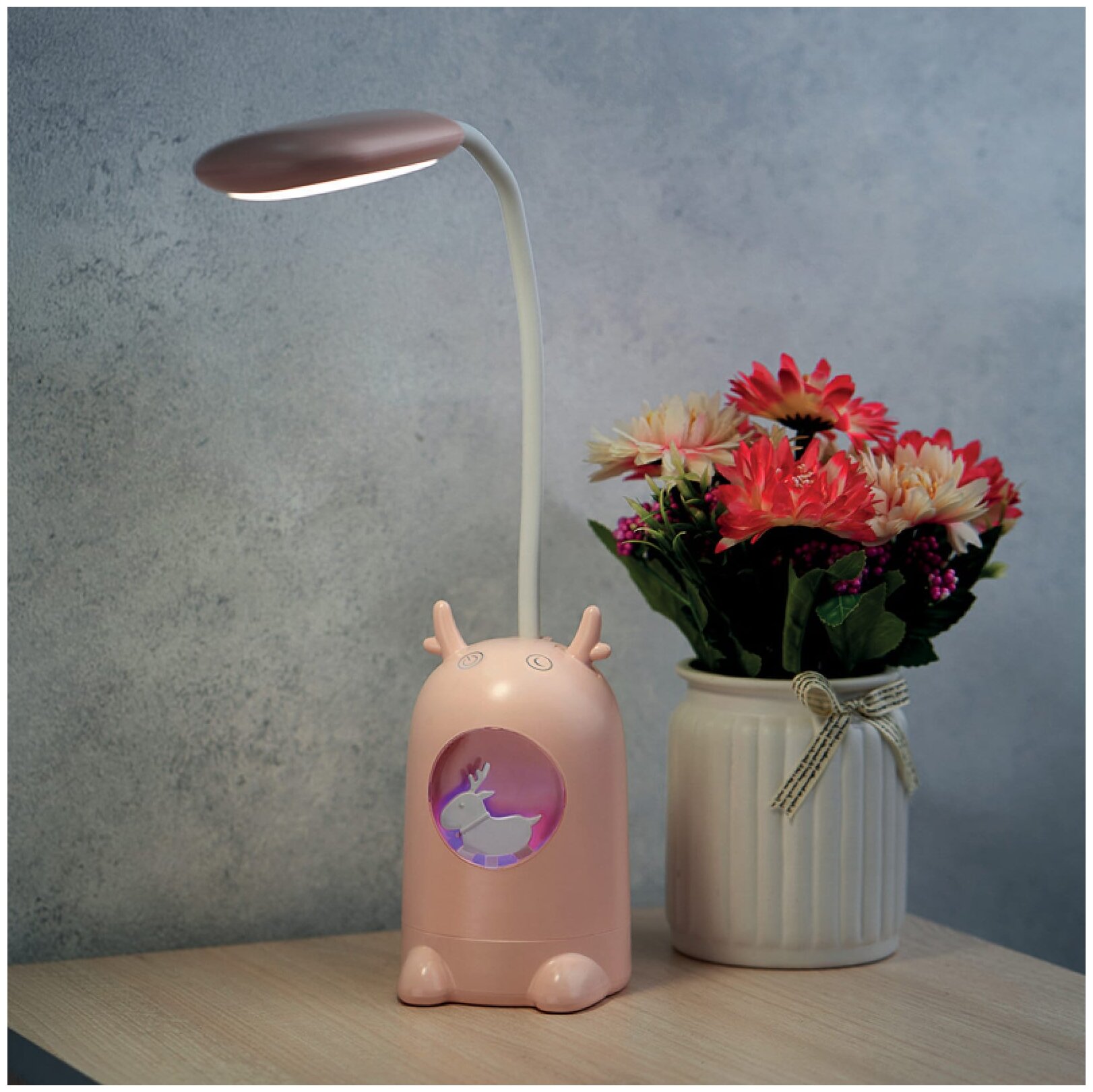 Лампа офисная REXANT Click Lite 609-004, 6 Вт, розовый - фотография № 10