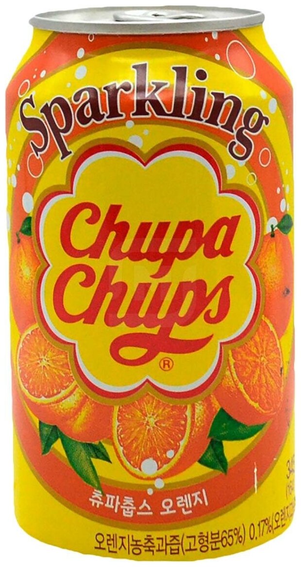 Напиток Chupa Chups Sparkling Orange 0.345л - фотография № 11