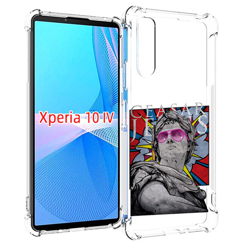 Чехол MyPads крутая статуя свободы для Sony Xperia 10 IV (10-4) задняя-панель-накладка-бампер