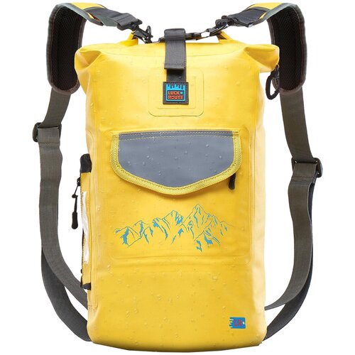 фото Гермомешок luckroute - герморюкзак для рыбалки, туризма и всех водных видов спорта - водонепроницаемый рюкзак 500d pvc, 20 л
