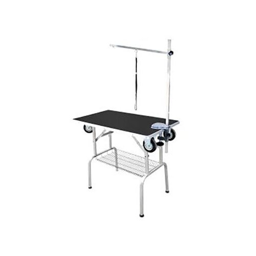 Стол для груминга Show Tech SS Trolley Table, с колесами, черный, 95x55x78 см
