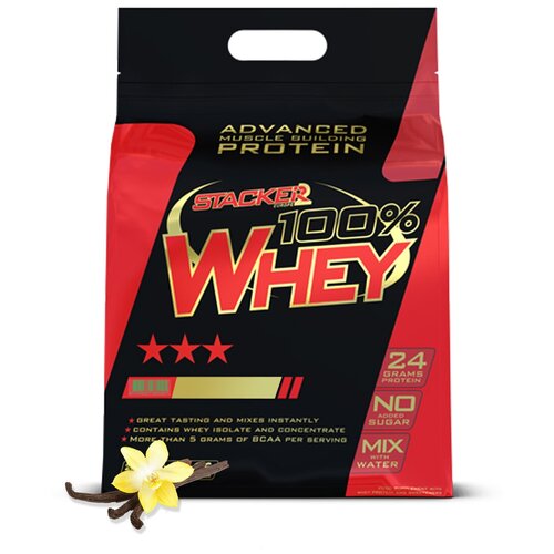 Протеин Stacker 2 100 % Whey Protein, 2000 гр., ваниль