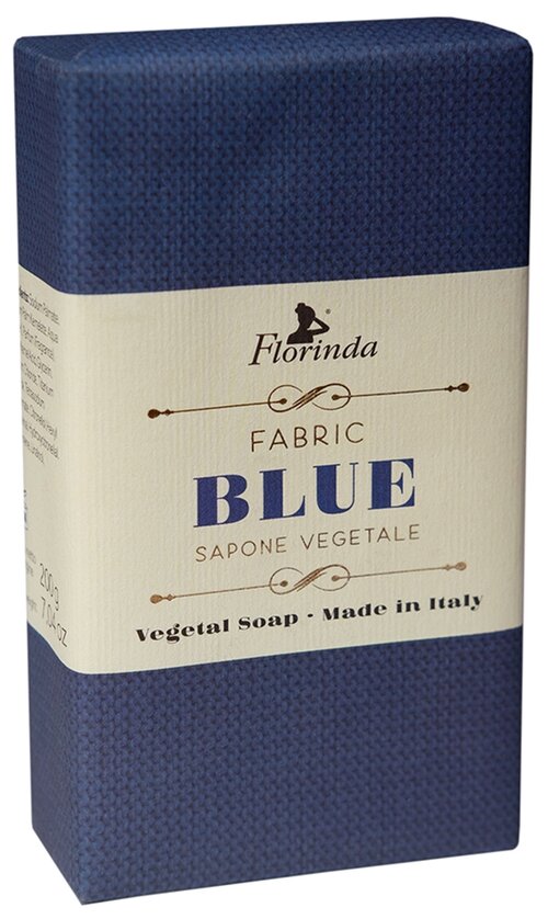 Florinda Мыло кусковое Итальянские ткани Fabric blue, 200 г