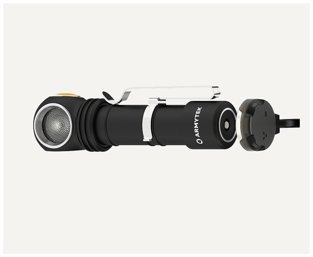 Универсальный фонарь ARMYTEK Wizard C2 Pro Magnet USB, черный / желтый [f08701c] - фото №15