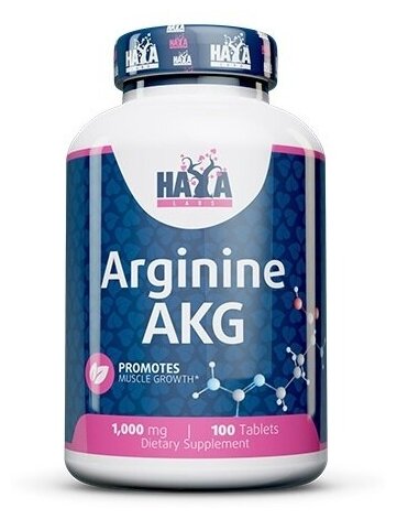 Haya Labs Arginine AKG 1000 мг 100 табл (Haya Labs)