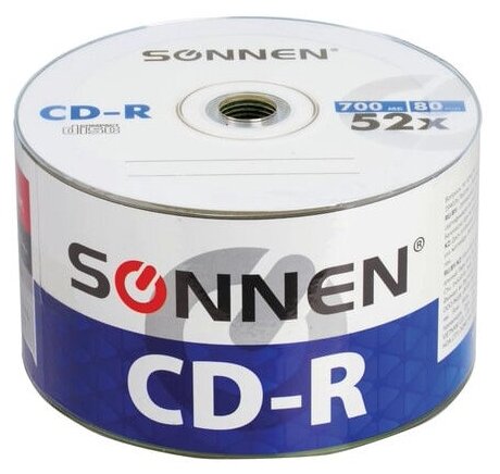 Диск Sonnen CD-R 700 Mb 52x Bulk (50 шт)