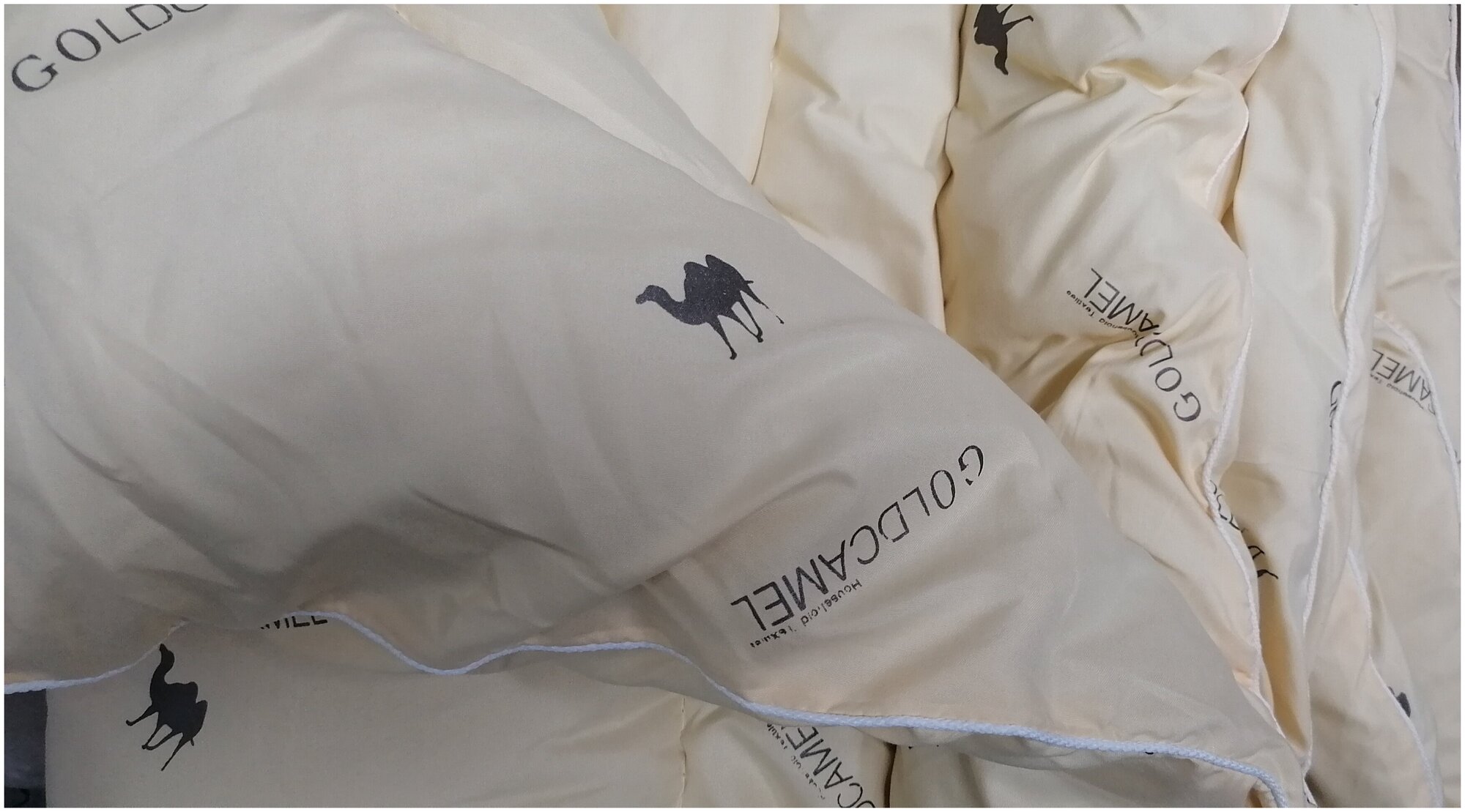 Одеяло верблюжья шерсть(пух) чехол тик 1,5 спальное плотность одеяла: 450 гр/м2 зимнее теплое - фотография № 3