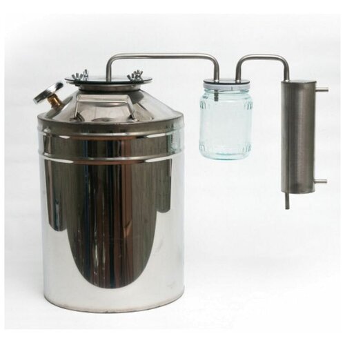 Бытовой дистиллятор Умелец на 20 литров фланцевый с банкой 1032500₽