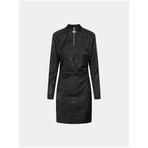 Платье Han Kjøbenhavn Half Zip Pleated Dress, Черный, S