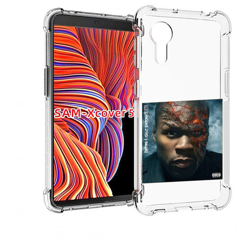 Чехол MyPads 50 Cent - Before I Self Destruct мужской для Samsung Galaxy Xcover 5 задняя-панель-накладка-бампер