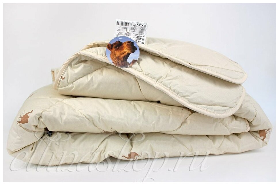 Шерстяное одеяло Сахара Даргез (бежевый), Одеяло 140x205 легкое