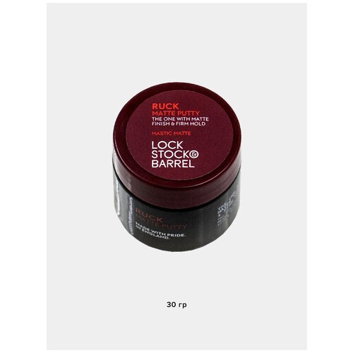 Lock Stock & Barrel Мастика Ruck Matte Putty, средняя фиксация, 30 мл, 30 г матовая мастика для волос lock stock