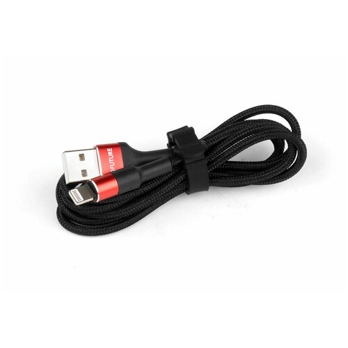 Кабель USB-Lightning IQFuture IQ-UL2A 1.2 м 2A кабель iqfuture iq ul2a usb lightning 2a 1 2м черный