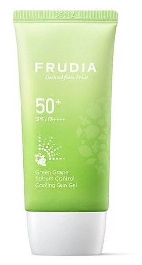 Frudia FRUDIA Green Grape Sebum Control Cooling Sun Gel SPF 50+ PA++++ (Солнцезащитный гель для жирной и комбинированной кожи), 50 г