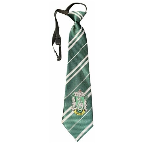 фото Гарри поттер галстук-регат (на резинке) карнавальный детский, зеленый факультет слизерин волшебный гарри