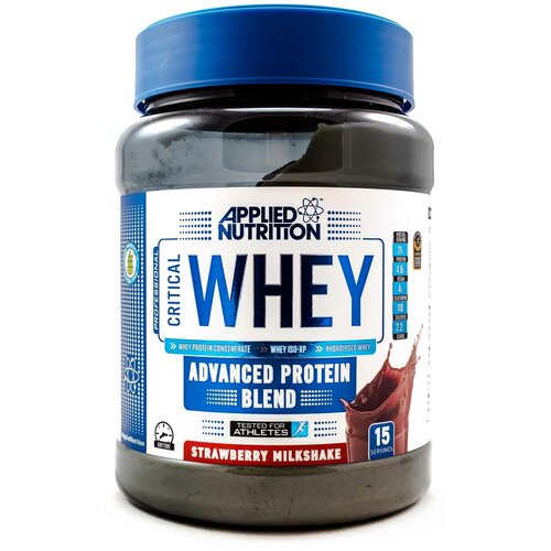 Сывороточный протеин Applied Nutrition CRITICALE Whey Клубничный молочный коктейль 450 гр applied nutrition critical whey 2000g vanilla