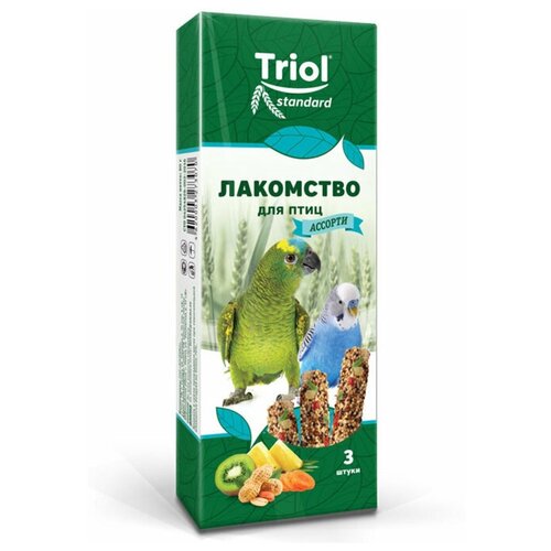 Лакомство Тriol Standard для птиц Ассорти (с фруктами, овощами и орехами) (2 шт)