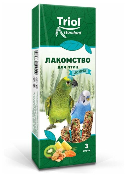 Лакомство Тriol Standard для птиц Ассорти (с фруктами, овощами и орехами)