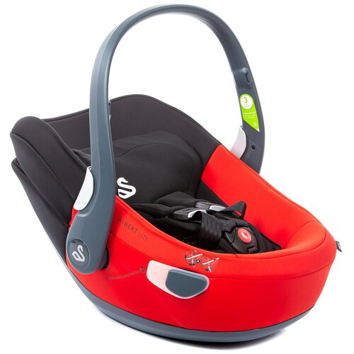 Автокресло группа 0+ (до 13 кг) Swandoo Albert i-size без базы, Goji Red & Chia Black