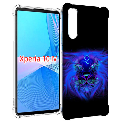 Чехол MyPads знак-зодиака-лев-3 для Sony Xperia 10 IV (10-4) задняя-панель-накладка-бампер