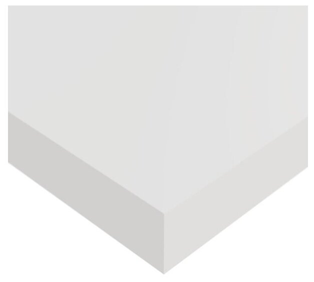 Полка парящая мебельная Spaceo 23x23.5x3.8 см, МДФ, цвет - белый