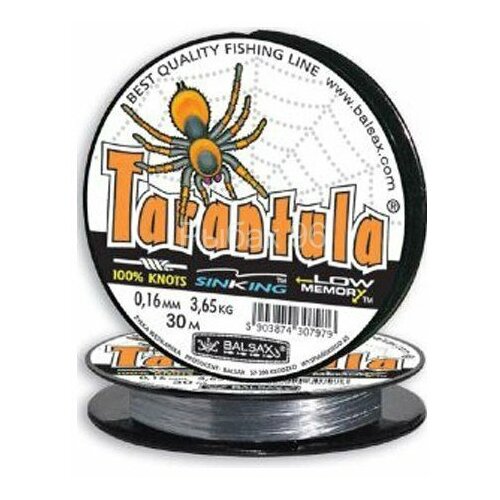 монофильная леска balsax tarantula 100м 0 30мм 10 6кг серая 1 штука Леска Balsax Tarantula 100м*0.40мм