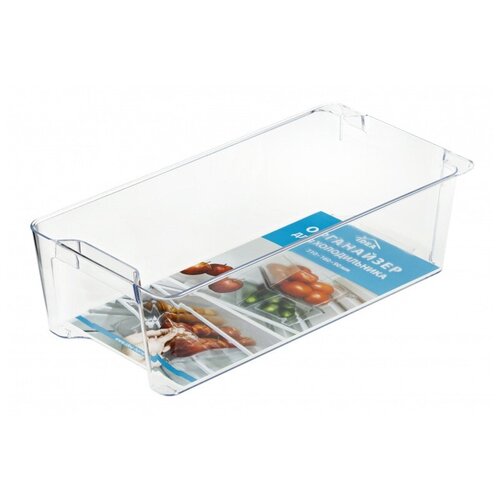 Органайзер для холодильника, 31x16x9 см (прозрачный) крышка для свч печи ар пласт прозрачный