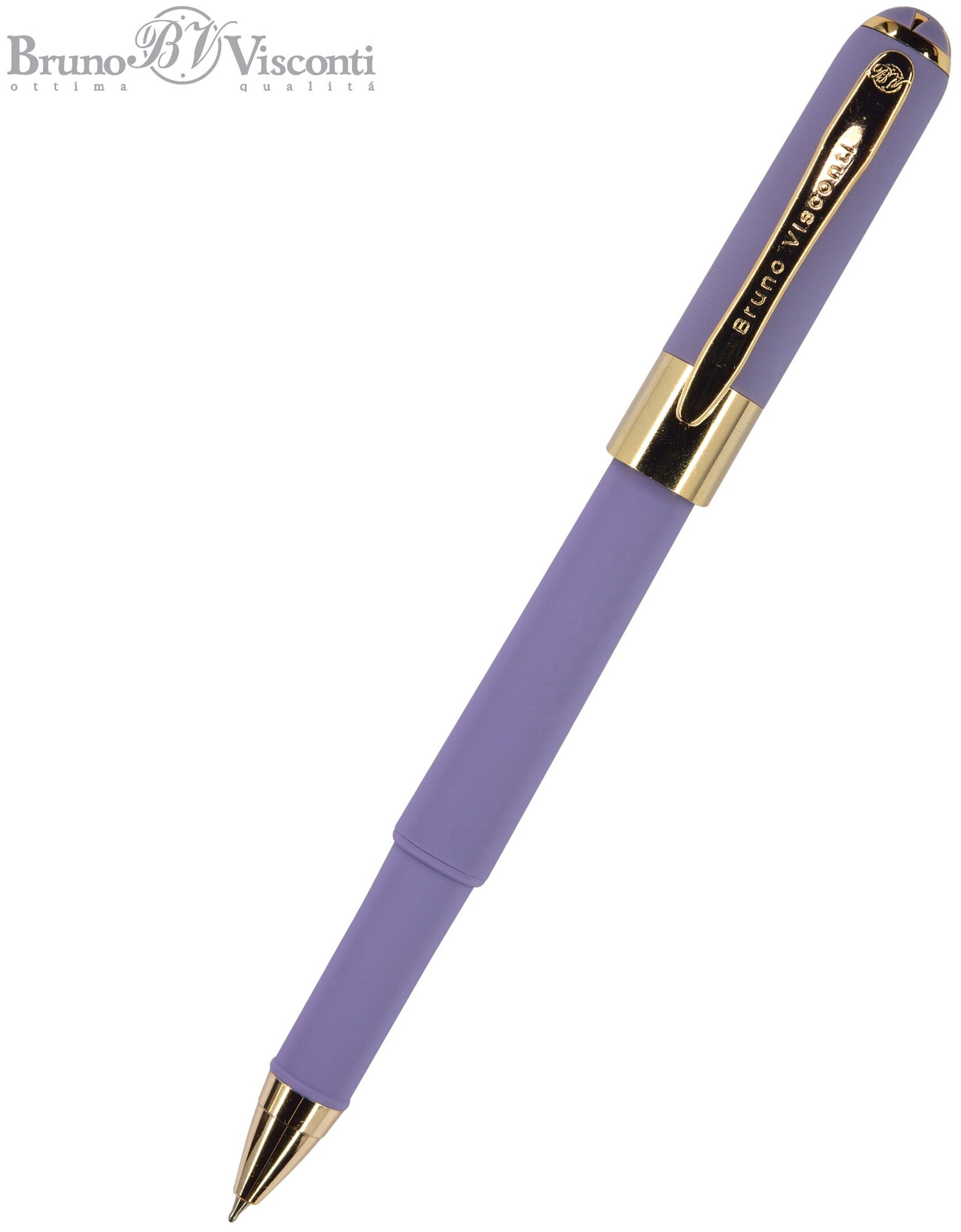Ручка шариковая BrunoVisconti, 0,5 мм, синяя, Monaco (лавандовый корпус), Арт. 20-0125/16