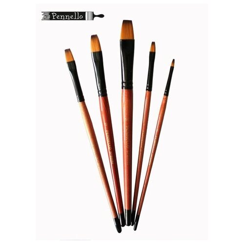 Кисть для рисования Pennello DELUXE, плоская, № 6