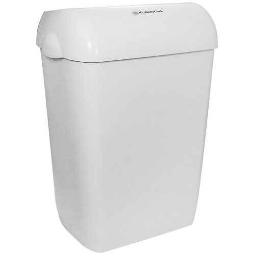 Корзина мусорная 60л 422х290х569 мм AQUARIUS пластик белая KIMBERLY-CLARK 1 шт