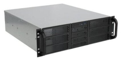 Procase RE306-D6H4-C-48 Корпус 3U server case,6x5.25+4HDD, черный, без блока питания, глубина 480мм, MB CEB 12"x10.5"