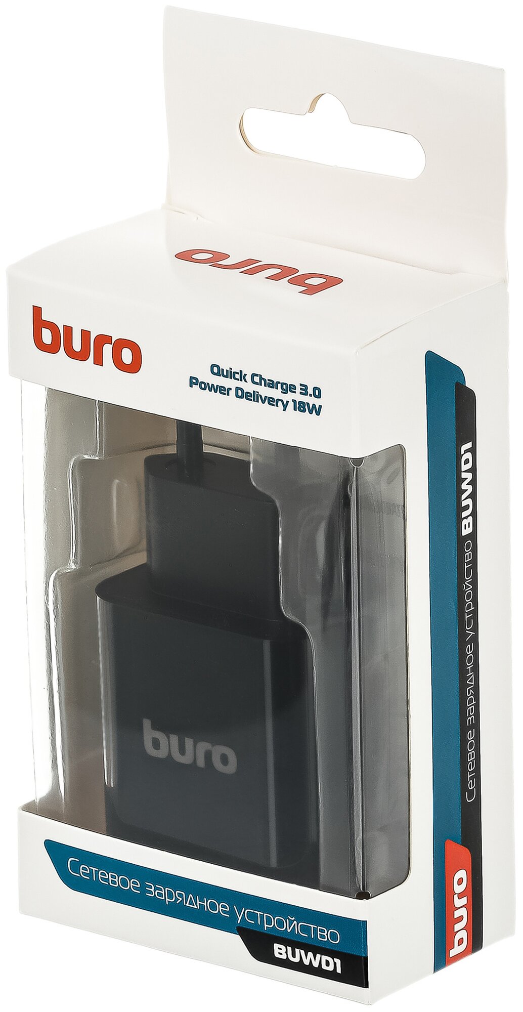 Сетевое зарядное устройство Buro BUWD1, черный - фотография № 7