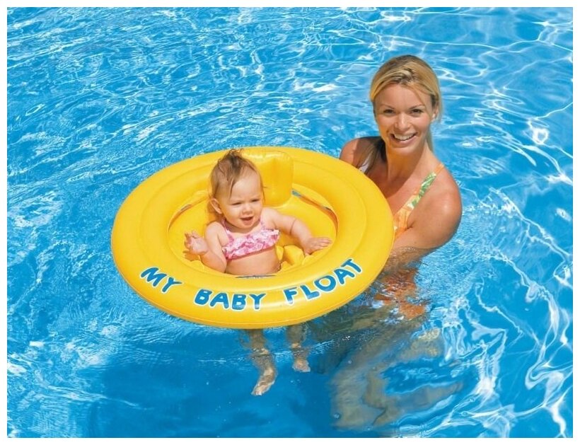 Надувные водные ходунки Intex My Baby Float 56585, желтый