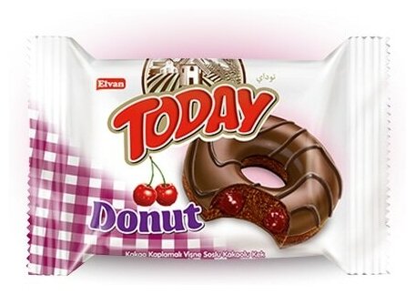 Кекс Today Donut вкус вишня 50 грамм Упаковка 24 шт