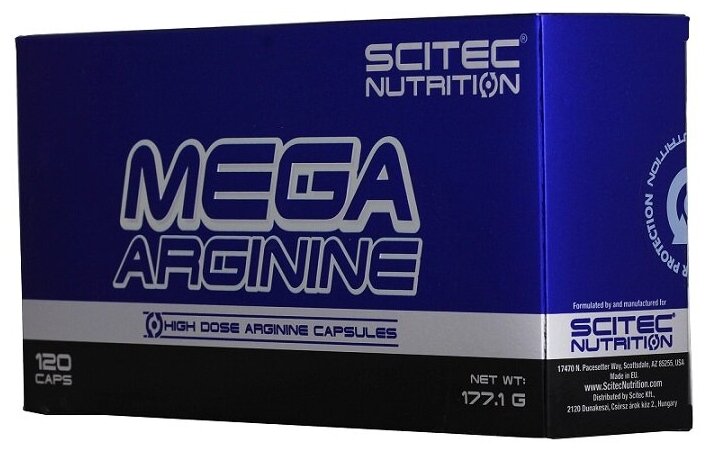 Scitec Nutrition Mega Arginine 120 капсул