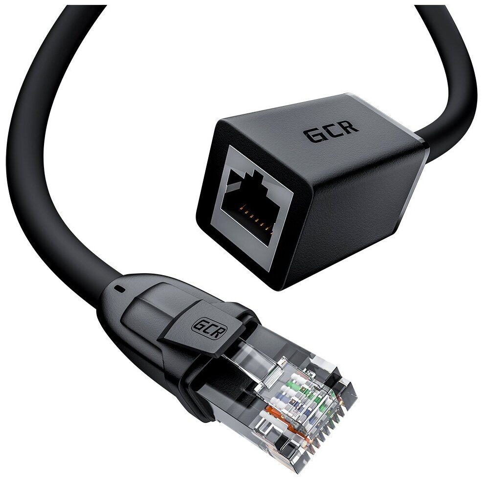 GCR Удлинитель патч-корда прямой 3.0m UTP медь кат.6 24 AWG ethernet high speed 10 Гбит/с RJ45 T568B