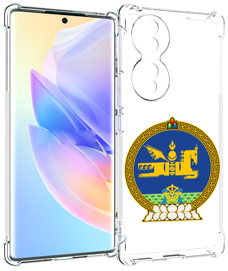 Чехол MyPads герб-монголия для Honor 70 задняя-панель-накладка-бампер