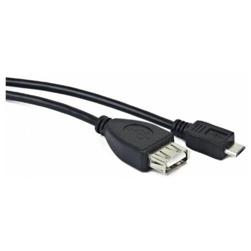 Bion Кабель microUSB 0.15м Bion BNA-OTG-AFBM-001 круглый черный BXP-OTG-AFBM-003