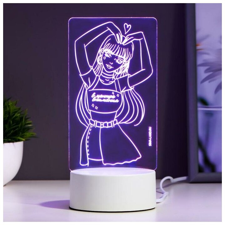 Светильник "Девушка" LED RGB от сети./В упаковке шт: 1 - фотография № 4
