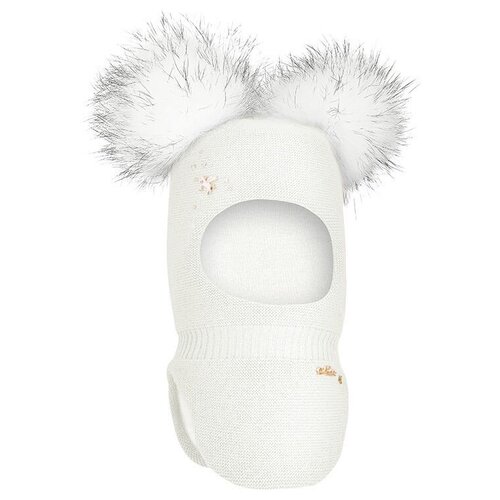 фото Шапка mialt, размер 52-54, белый