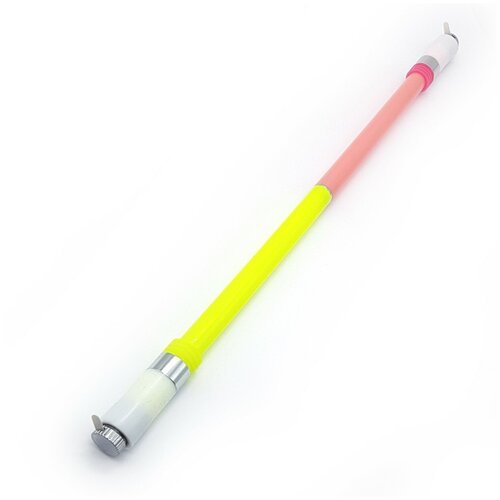 Ручка трюковая Penspinning Long Led Mod жёлтый  розовый