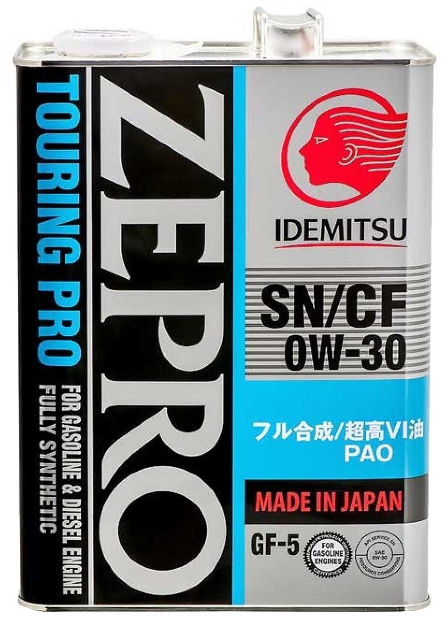 Синтетическое моторное масло IDEMITSU Zepro Touring Pro 0W-30, 4 л, 1 шт.