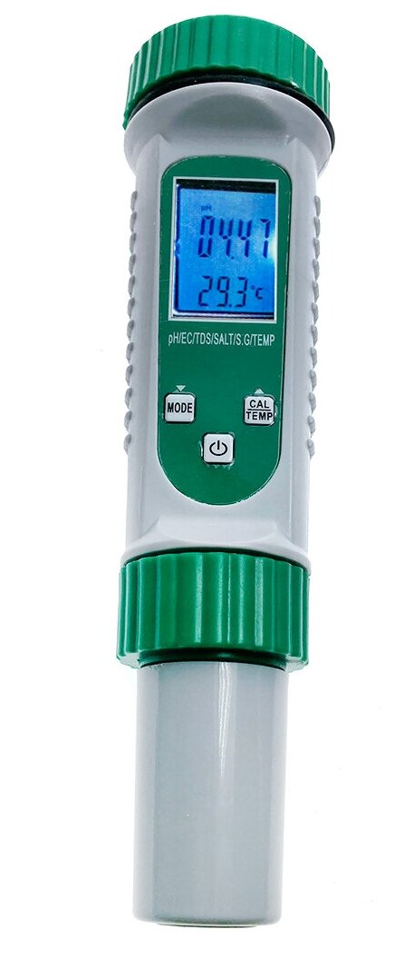 Мультимонитор 6 в 1 PH-786 TDS/pH/EC/Salt/S. G./Temp Espada для температуры, pH, EC, жесткости, солености, относительной плотности и качества воды