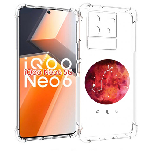 Чехол MyPads знак зодиака скорпион 6 для Vivo iQoo Neo 6 5G задняя-панель-накладка-бампер чехол mypads million dollar business morgenshtern для vivo iqoo neo 6 5g задняя панель накладка бампер