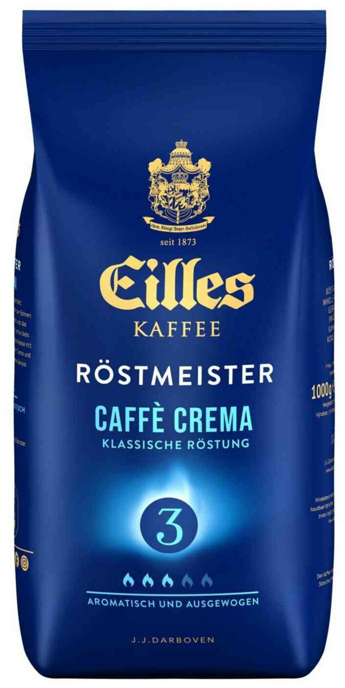 Кофе зерновой Eilles Rostmeister Caffe Crema, 1000 гр.