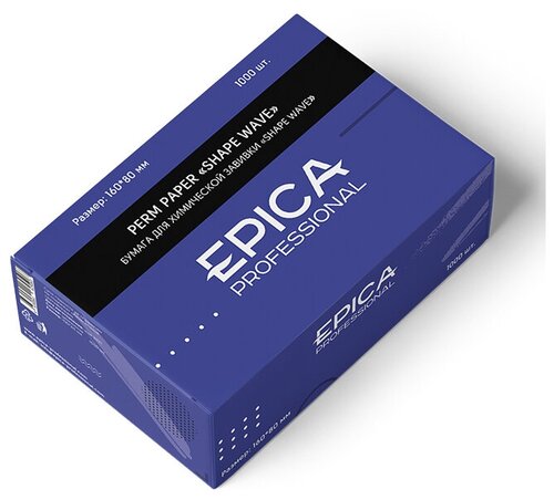 EPICA Professional Бумага для химической завивки Shape wave 1000 листов, 160*80 мм